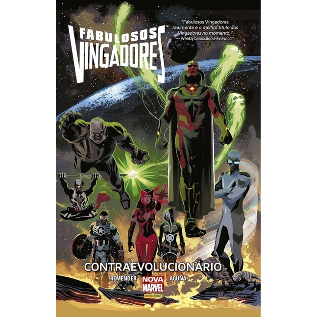 Livro Fabulosos Vingadores Contraevolucionário Capa Dura