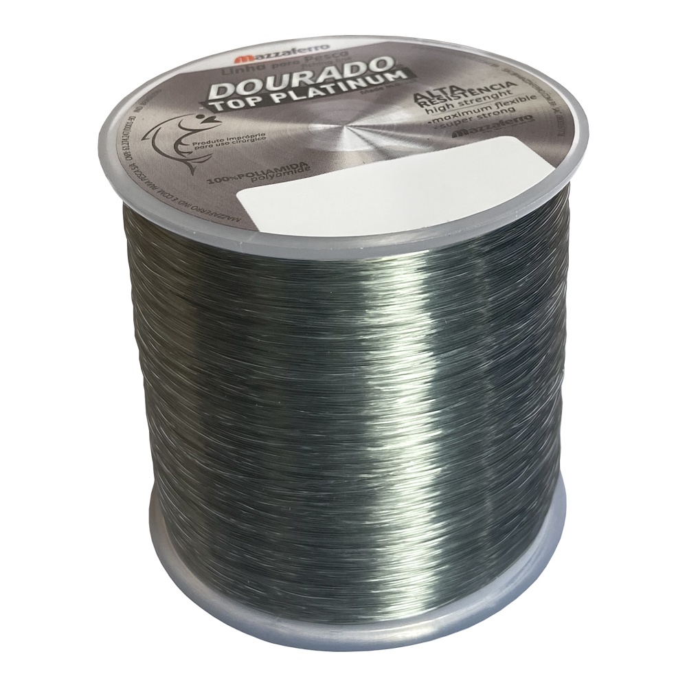 Linha De Pesca Monofilamento Top Platinum Carretel Grande Mazzaferro - Várias Espessuras em Oferta na Shopee