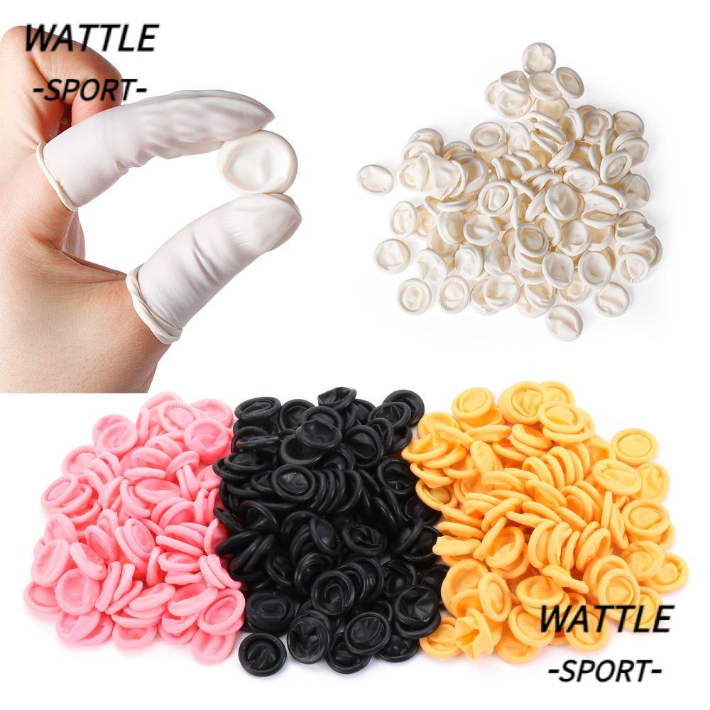 WATTLE 100/300PCS Luvas Protetoras De Dedos Látex Anti-Estáticas De Para Unhas Capa Do Ded...