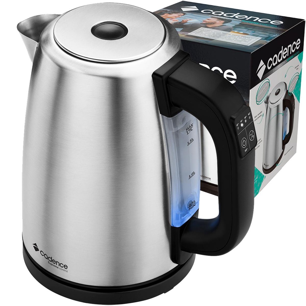 Chaleira Elétrica Cadence Supreme Control Inox CEL505 127V 1,7L 1200W