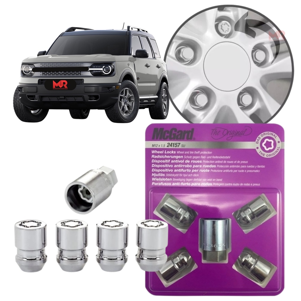 Trava Antifurto Parafuso Roda Mcgard Bronco Sport 2023 2024