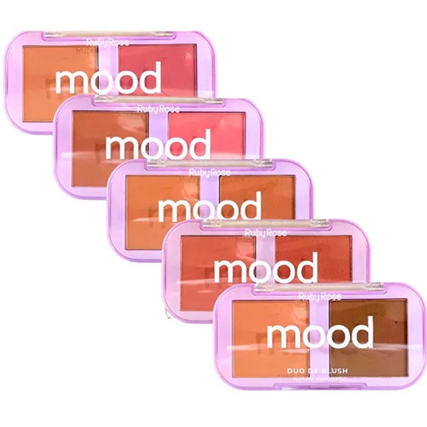 Duo de Blush Ruby Rose Mood Hb576 em Oferta na Shopee