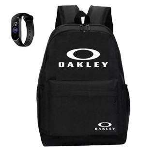 bolsa mochila masculina e feminina espaçosa e resistente mais relogio