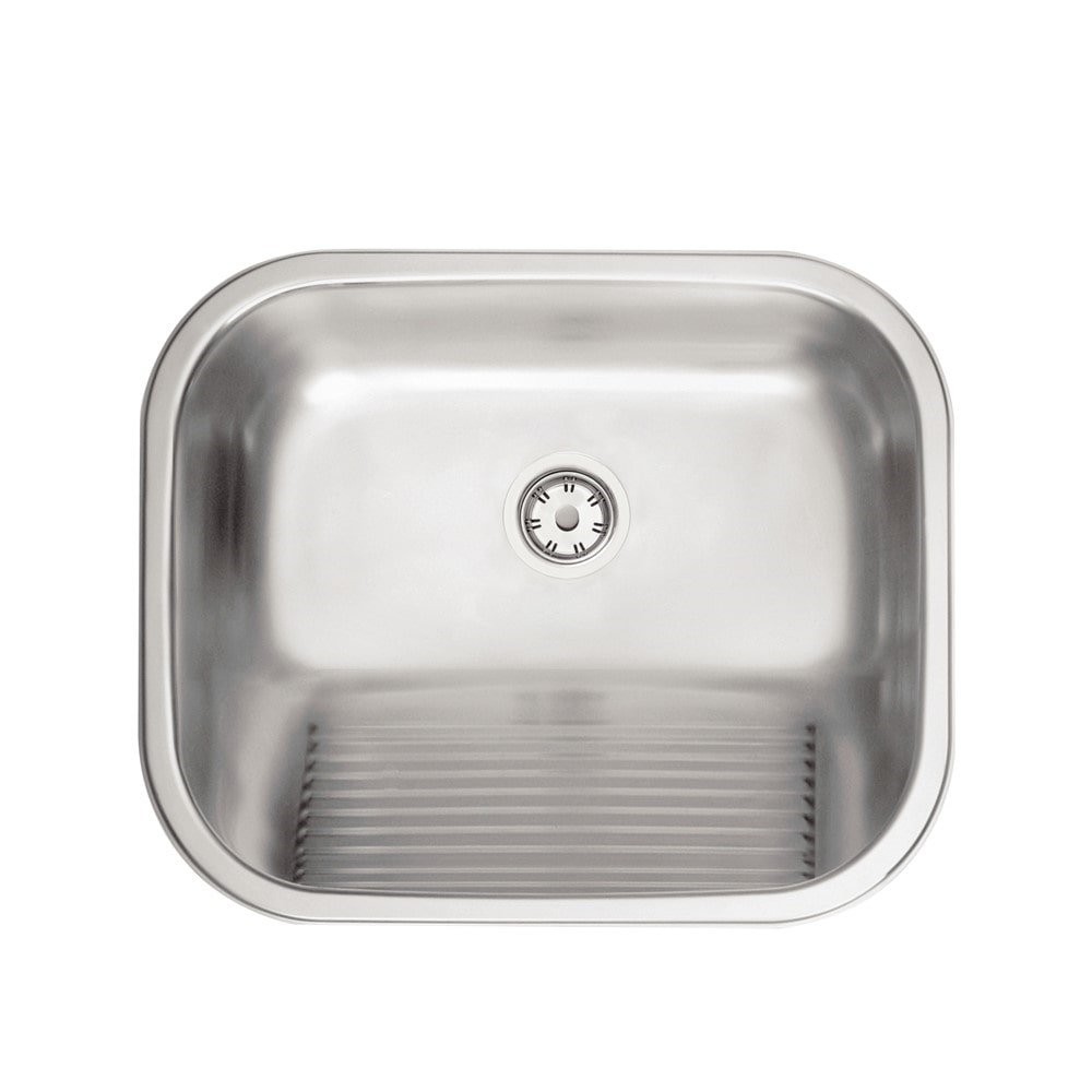 Tanque de Encaixe Tramontina 34 Litros - 50x40x22,5cm Aço Inox Acetinado com Válvula