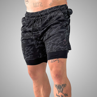 Shorts Masculino Kong - Ideal para Academia e Corrida em Oferta na Shopee