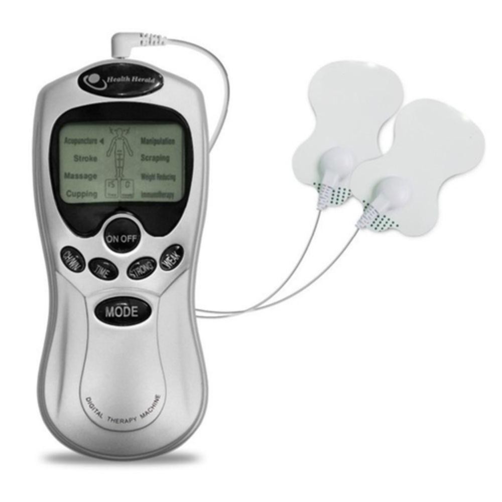 Aparelho Fisioterapia Portátil TENS Choque Massageador Muscular Elétrico Acupuntura Alivio de Dores