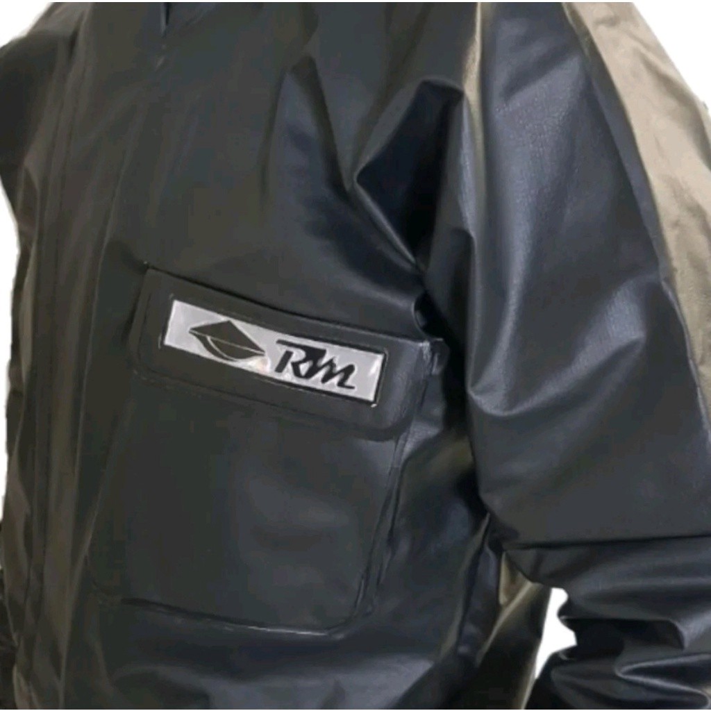 Capa de Chuva Rm Racing Impermeavel Original Motociclista Poliester Pvc