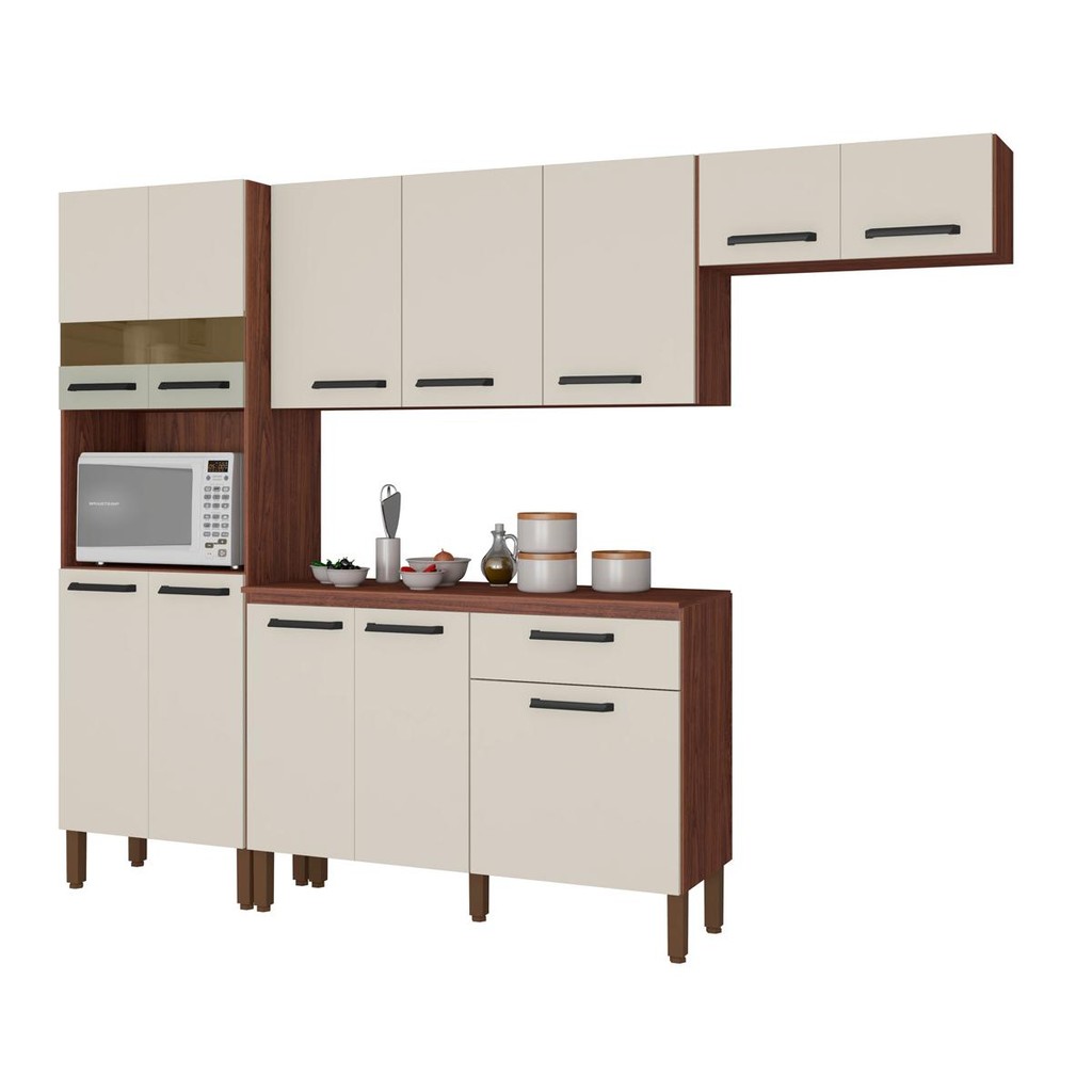 Cozinha Completa Compacta 12 Portas Versalhes Kits Paraná em Oferta na Shopee