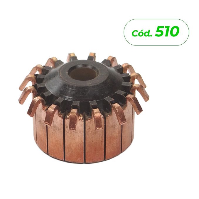 510 - Coletor do Induzido Ventilador de Radiador Bosch - 16 Lâminas