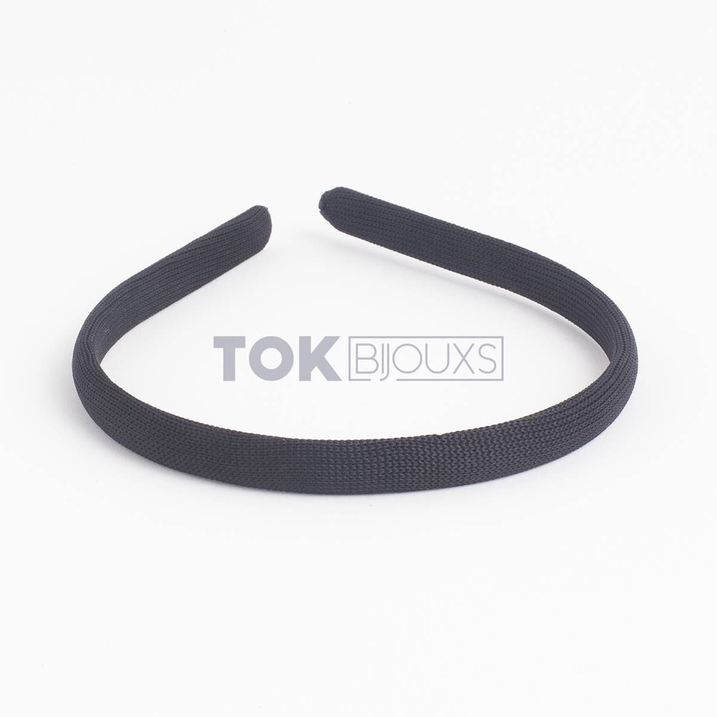 12 Tiaras Arcos Encapadas Forradas 10mm - Preto