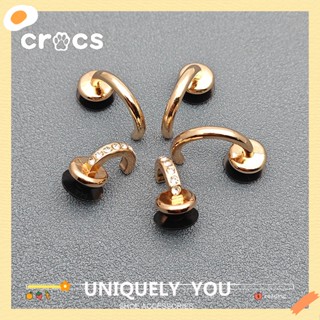 Novo Crocs metal jibbitz Fivelas De Sapatos De Encanta Chinelos Da Moda Decorativas