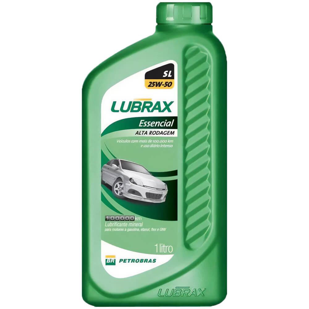 Óleo Mineral 25W50 Lubrax Essencial Alta Rodagem API SL 1 Litro - Spare Parts and Accessories for Vehicles