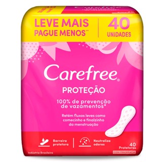 Protetor Diário Carefree Original Econômica Com 40Unidade