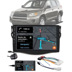 Multimídia 2 Din 9" Polegadas Toyota RAV4 2008 até 2011 Espelhamento Bluetooth USB + Chicotes + Câmera Ré