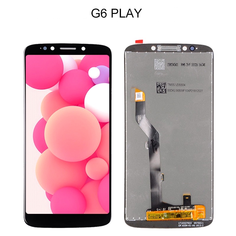 5.7" Tela Para Moto G6 Play Touch Frontal Display Compativel XT1922 Lcd Com Aro