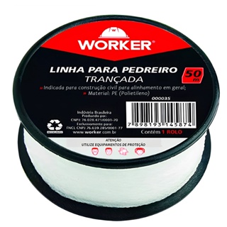 Linha Pedreiro Trancada 100M - worker em Oferta na Shopee
