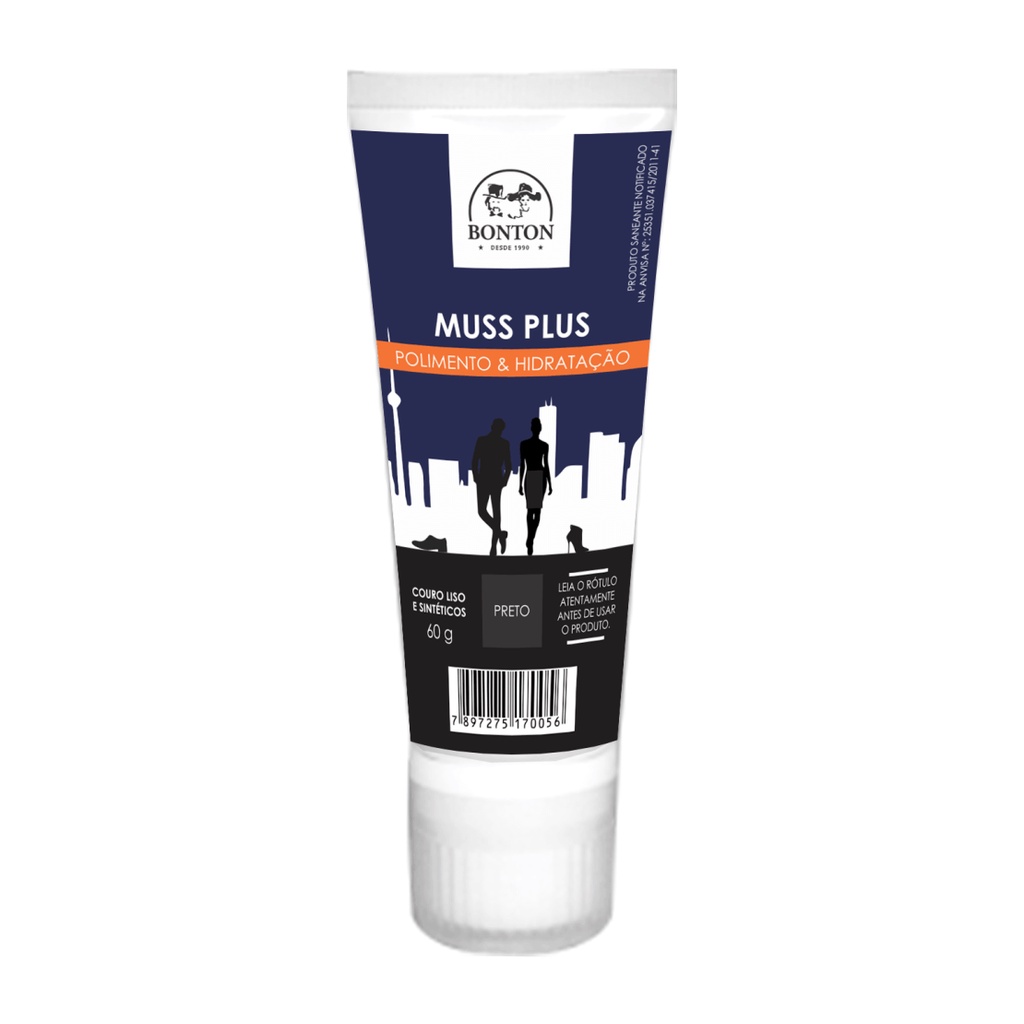 Muss Polimento e Hidratação de Couro Bonton - 01.007 - Preto