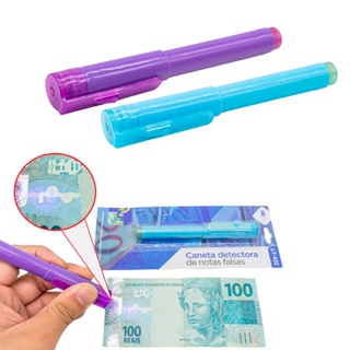 Caneta Testadora Detector Dinheiro Nota Falsa Com Luz UV em Oferta na Shopee
