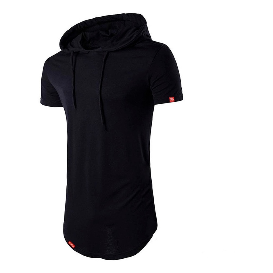 Kit 04 Camisa Longline Oversized Com Capuz Swag Básica C32