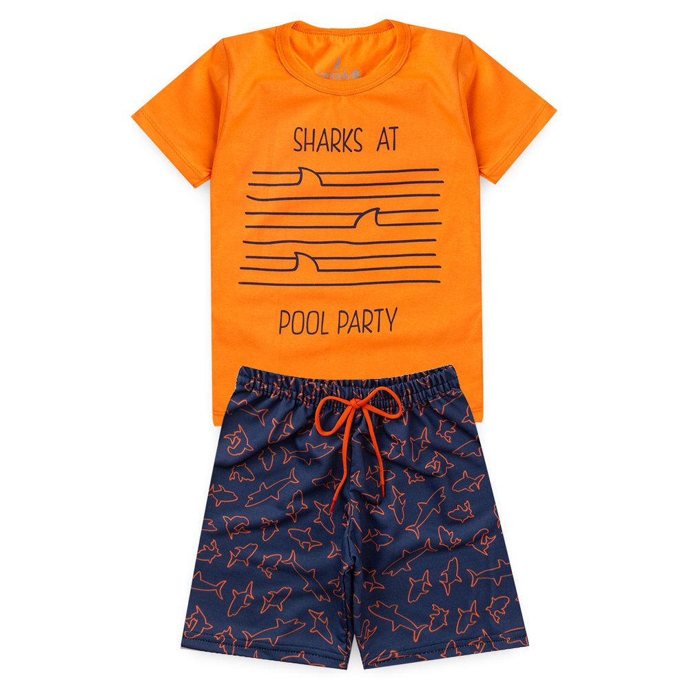 Conjunto Infantil Menino Sharks At Kangulu