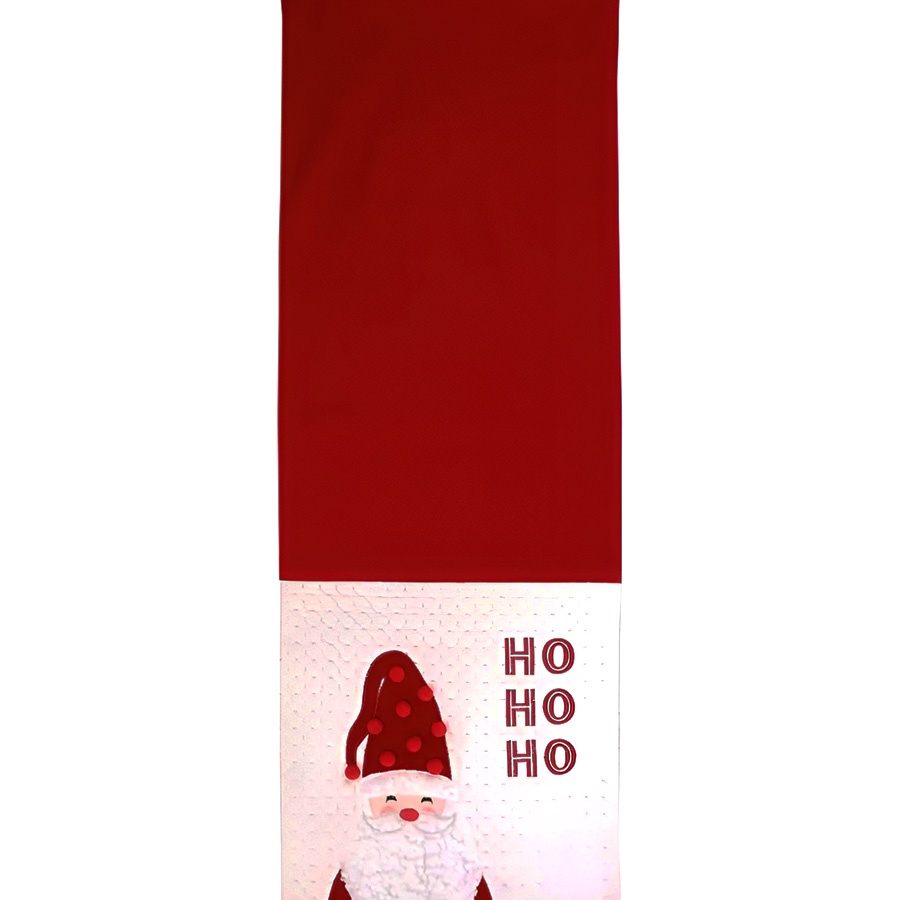Caminho de Mesa de Natal - "Ho Ho Ho" - 185x33cm - 1 unidade - Cromus - Rizzo
