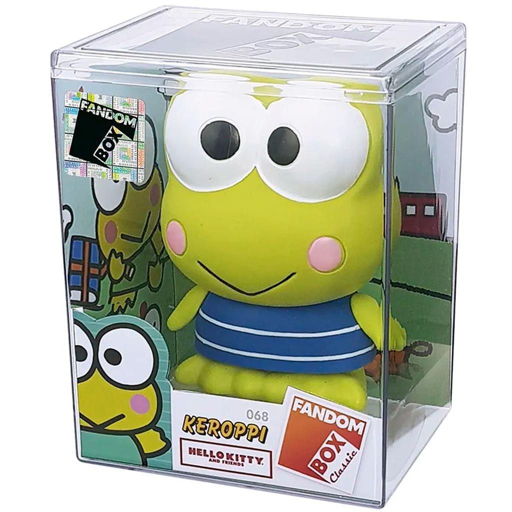 Figura De Acao Keroppi Boneco Hello Kitty Sanrio Colecionavel Decorativo Em Expositor Acrilico Personagem Sapinho Fofo Presente Para Fas - Lider Brinquedos