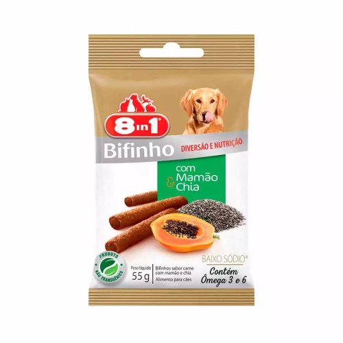 Bifinho Snack Kadi para Cães sabor Mamão e Chia  55g