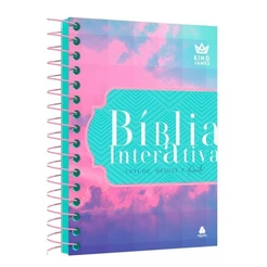 Bíblia Interativa Estude, Medite e Anote | King James | Capa Dura Espiral | Firmamento