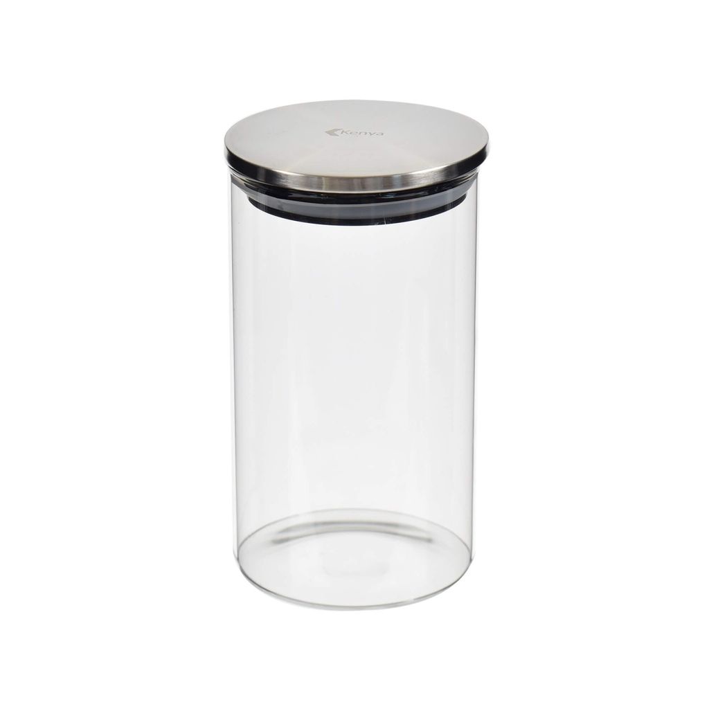 Pote de Vidro com Tampa em Inox Redondo 650ml Kenya em Oferta na Shopee