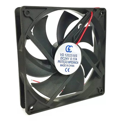 Micro Ventilador Ventoinha Cooler 120x120x25mm 24v 120mm