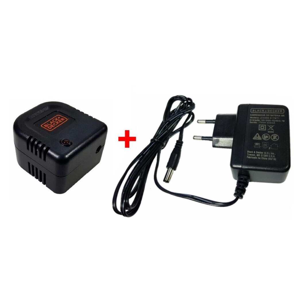 Carregador + Suporte Parafusadeira Black+Decker CD121 Tipo 3