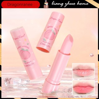 Dragon Ranee Novo Baton Bálsamo Para Os Lábios Com Mudança De Cor Cristal Temperatura Batom Geléia Rosa Pêssego Maquiagem Hidratante Cosmético