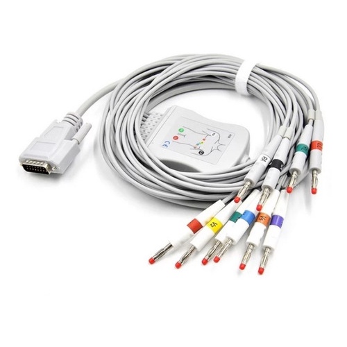 Cabo  Ecg  10 Vias  Para  Bionet Cardiocare Pino Banana