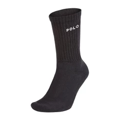 Kit 10 Meia Algodão Cano Médio Polo Star Preta