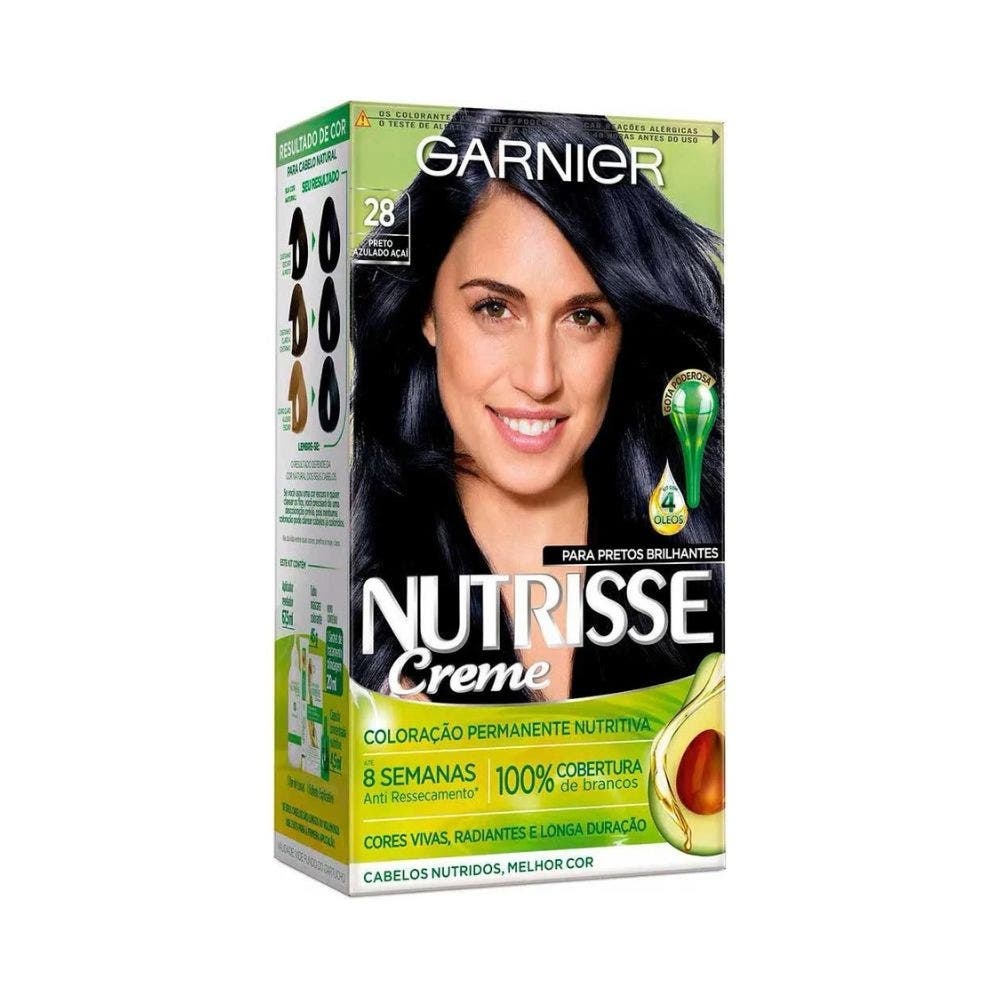 Tinta Nutrisse 28 Preto Azulado Açaí em Oferta na Shopee