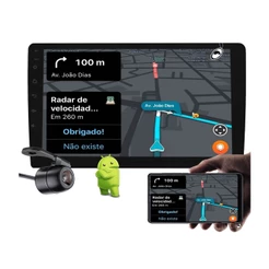 Multimídia 2 Din 9" Polegadas H-Tech HT-9223CA Android 2GB Ram 32GB + Câmera de Ré