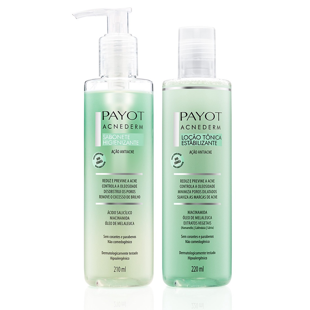 Kit Limpeza e Tonificação Acnederm Payot - Beauty