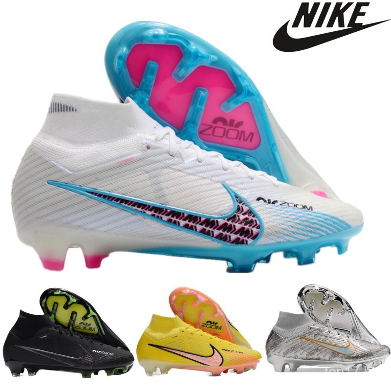 Original Novo Nike Air Zoom Mercurial Superfly IX Elite FG Assassin 15 Hydragenum Camisas de Futebol de Campo dos homens para Homens e Mulheres Original 1616