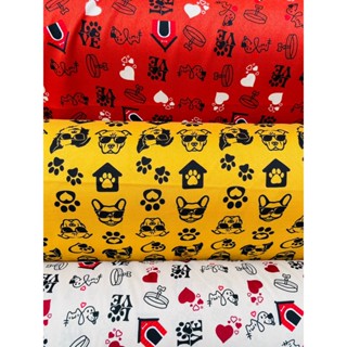 Tecido Oxford Estampas Pet Cachorro Gatinho Artesanato Decoração 100% Poliéster 50cm x 150cm