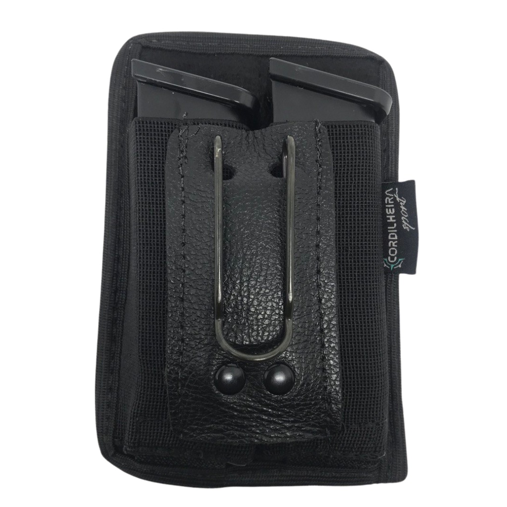 Porta Carregador Mag Duplo Velado – Tático Policial Militar Segurança