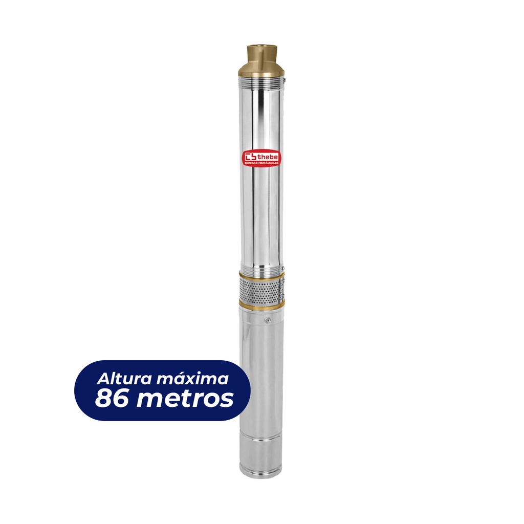 Bomba Dágua Submersa Palito Caneta Joga Até 86 Metros 3/4cv Thebe Ebara Monofasica