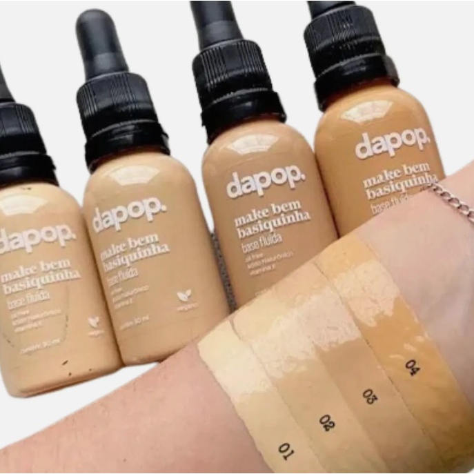 Base Fluída Liquida Dapop Vegano Make Bem Basiquinha - Dapop em Oferta na Shopee