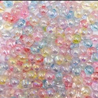 Bola Miçanga 8mm Translúcido Bola Sabão com brilho DYI conta Acrilico em Oferta na Shopee