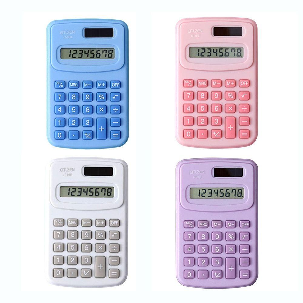 Mini Calculadora De Bolso Matemática Plástica De 8 Dígitos Portátil De Alta Qualidade em Oferta na Shopee