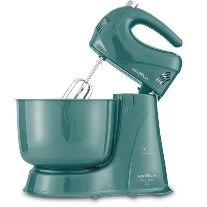 BATEDEIRA BRITANIA 4 VELOCIDADES C/ 2 TIGELAS 350W 220V BLUE