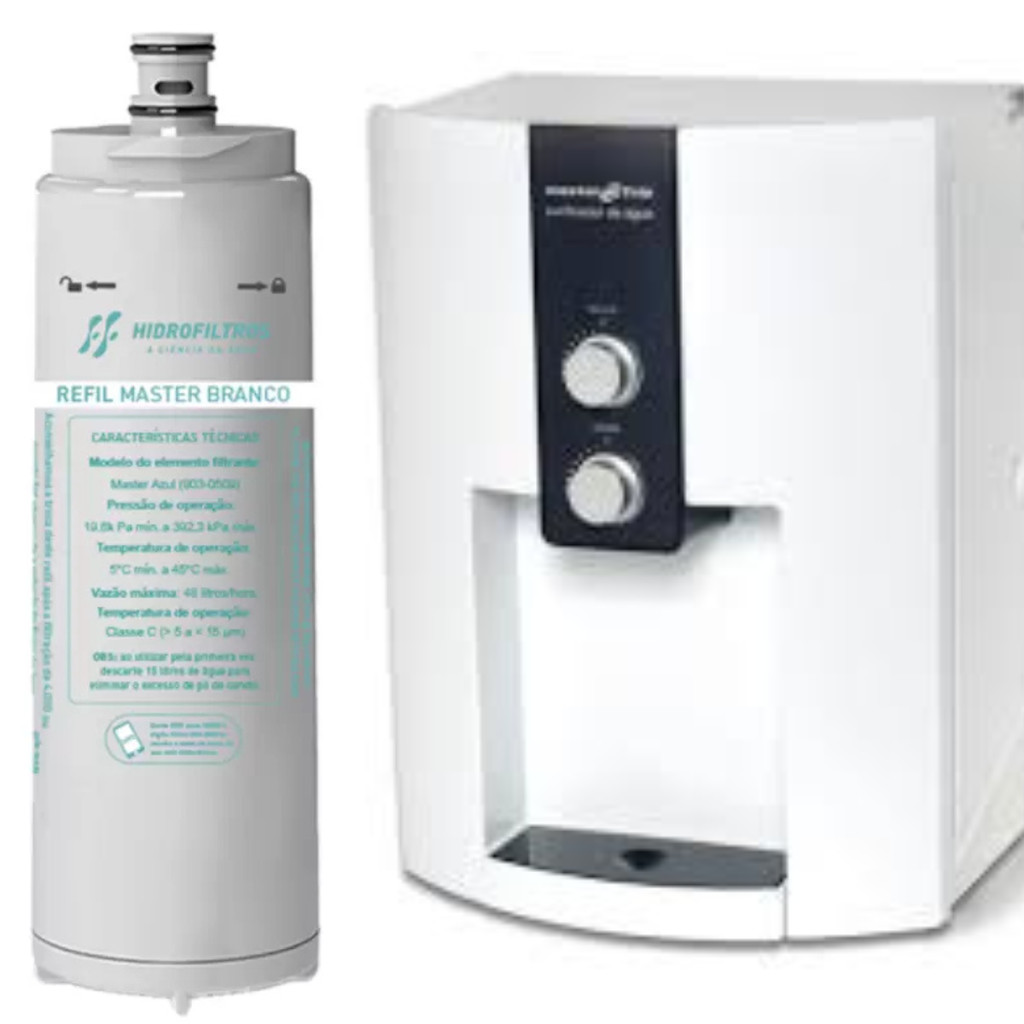 Filtro Refil Purificador Master Frio Rotulo Branco 19,5 mm em Oferta na Shopee