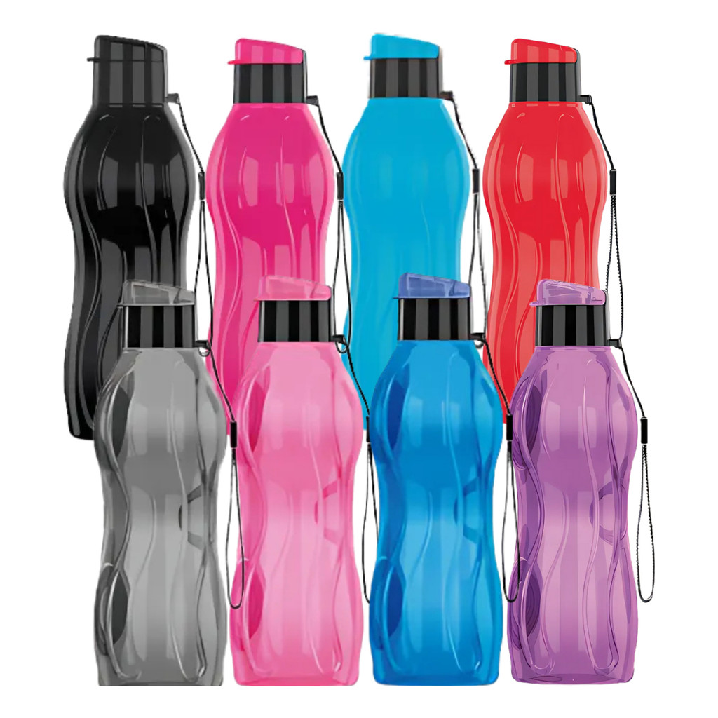 Garrafinha De água Squeeze Neon  Academia Escola Atacado 600 Ml