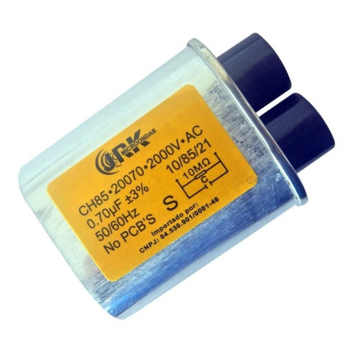 Capacitor Microondas Alta Qualidade 0,70uf 2000v Fusível 20a