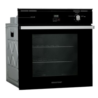 FORNO DE EMBUTIR A GAS BRASTEMP BOA84 - PRETO 78L 220V - (BOA84AERNA) em Oferta na Shopee