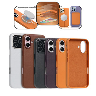 capinha capa case magsafe de couro proteção para iphone  12 13 14 15 16 16E pro plus promax em Oferta na Shopee